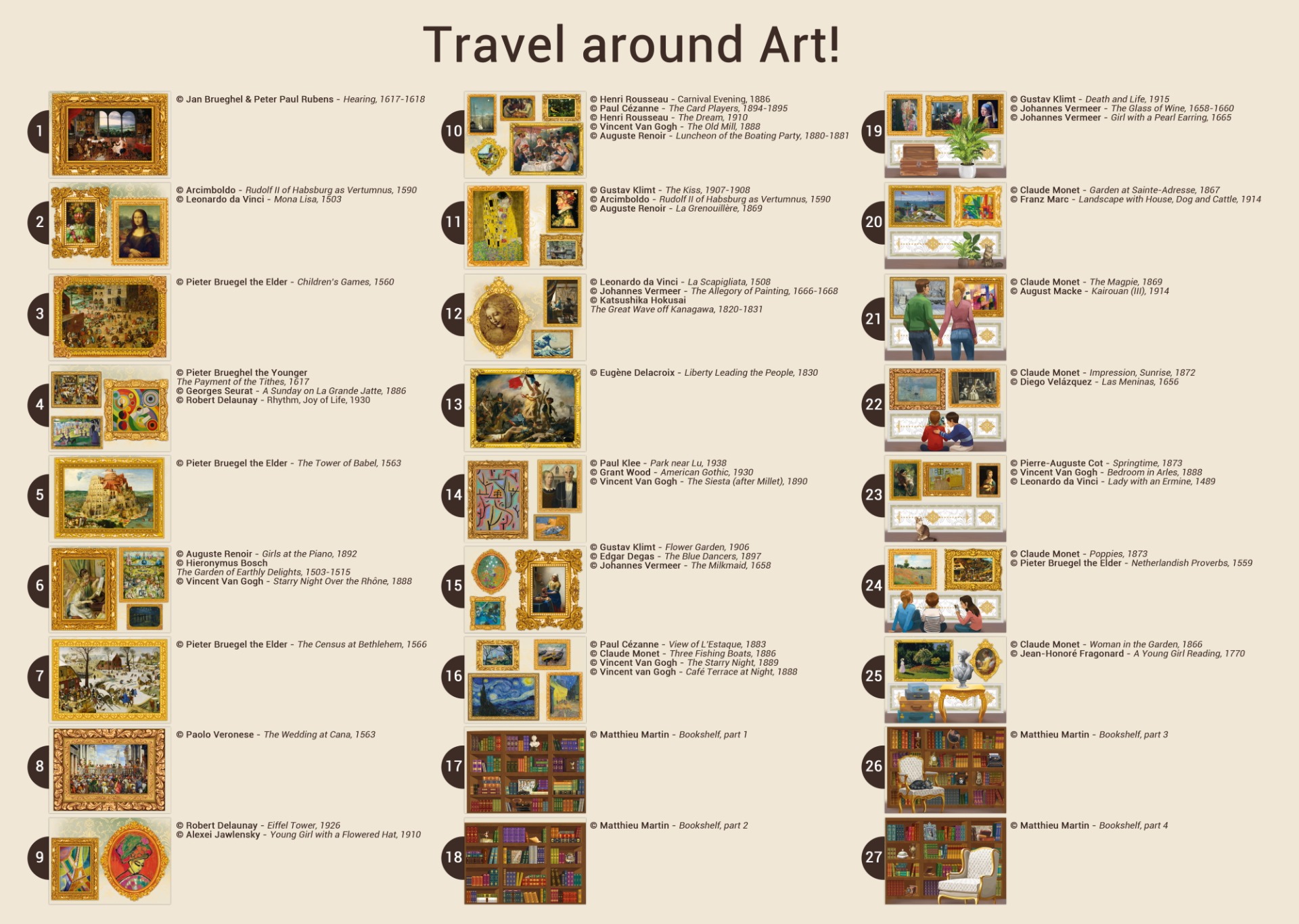 Mark bagage Inheems Grafika - Legpuzzel - Grootste puzzel ter wereld - Travel Around Art! -  54000 stukjes - Legpuzzels 5001-54000 stukjes - Puzzelwereld.eu